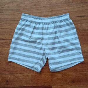 3/$10 🌟 Baby Boys 12M Month Carter's White Gray Grey Striped Sweat Shorts Pants